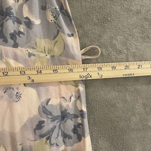 Vintage All That Jazz Dress Womens 9/10 Purple Floral Maxi Sleeveless 90s‎ USA - Picture 10 of 16